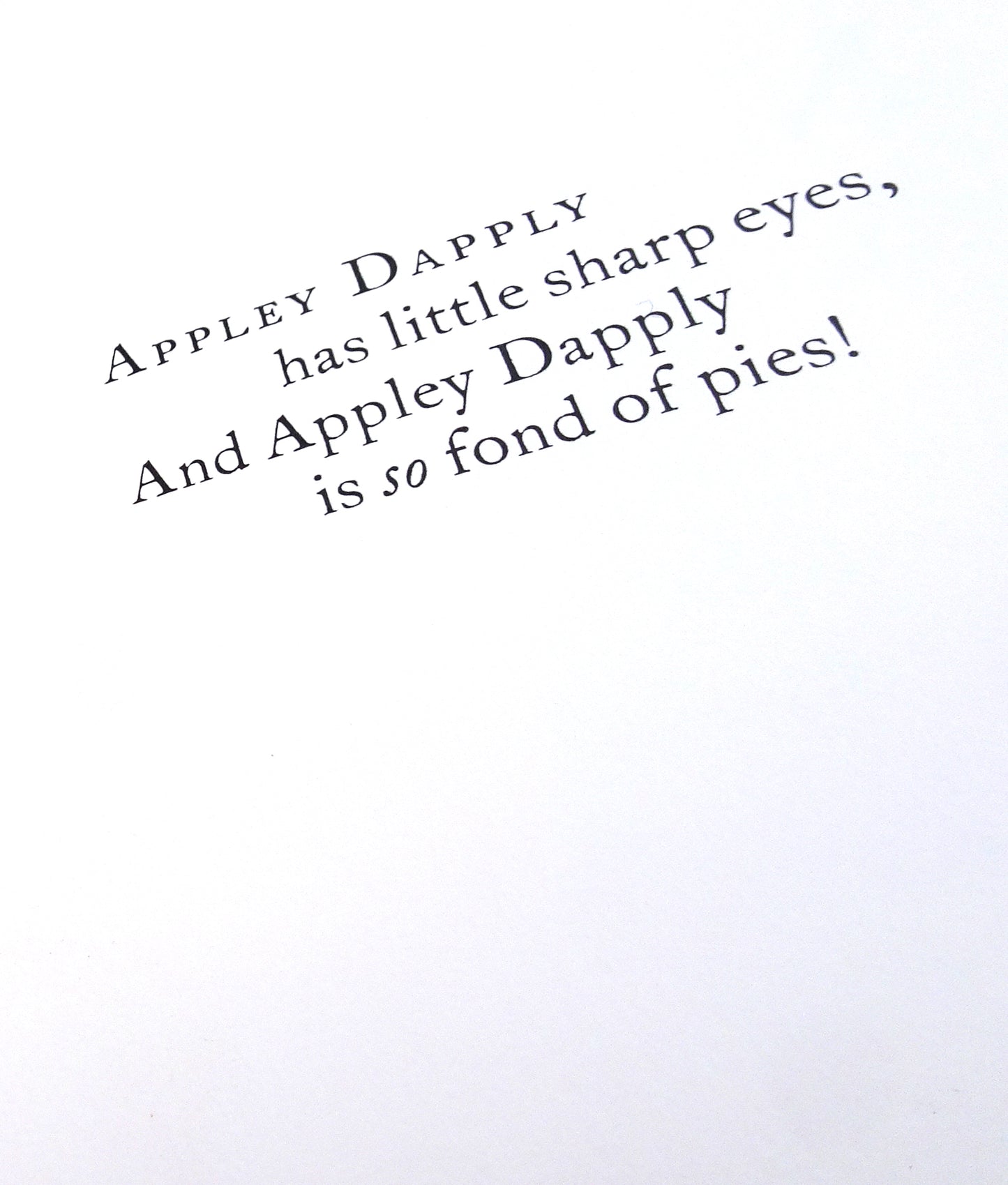 Appley Dapplys nursery rhymes