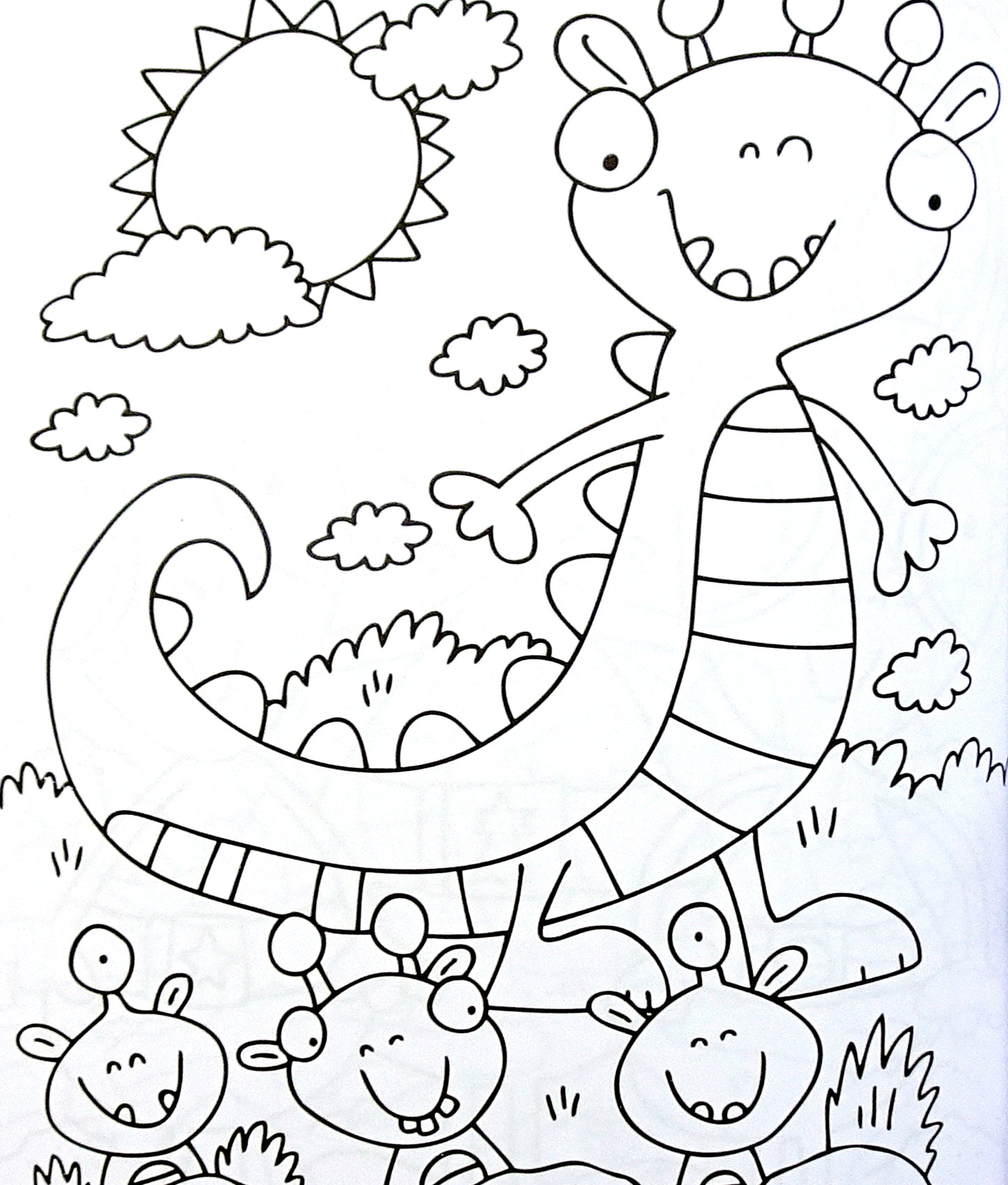 My monster and alien - coloring book