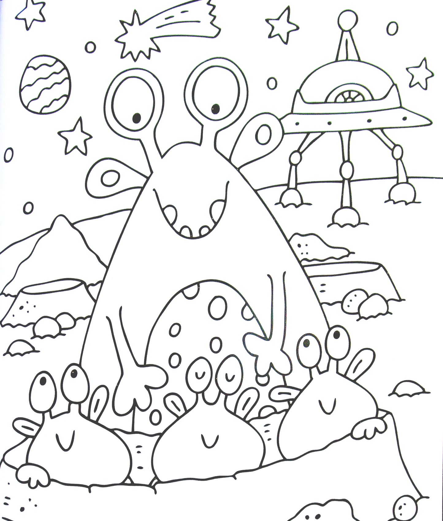My monster and alien - coloring book