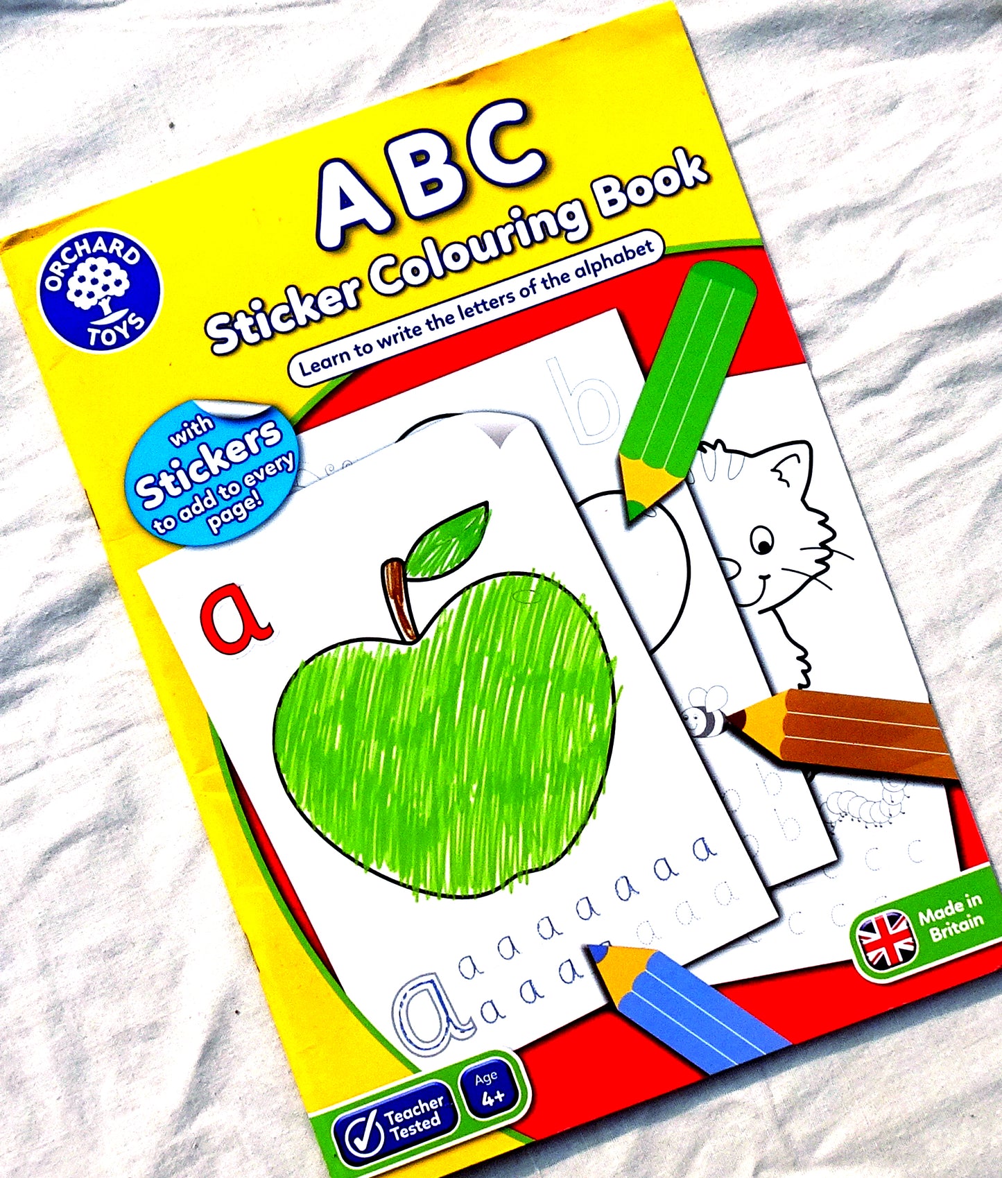 ABC Sticker colouring book