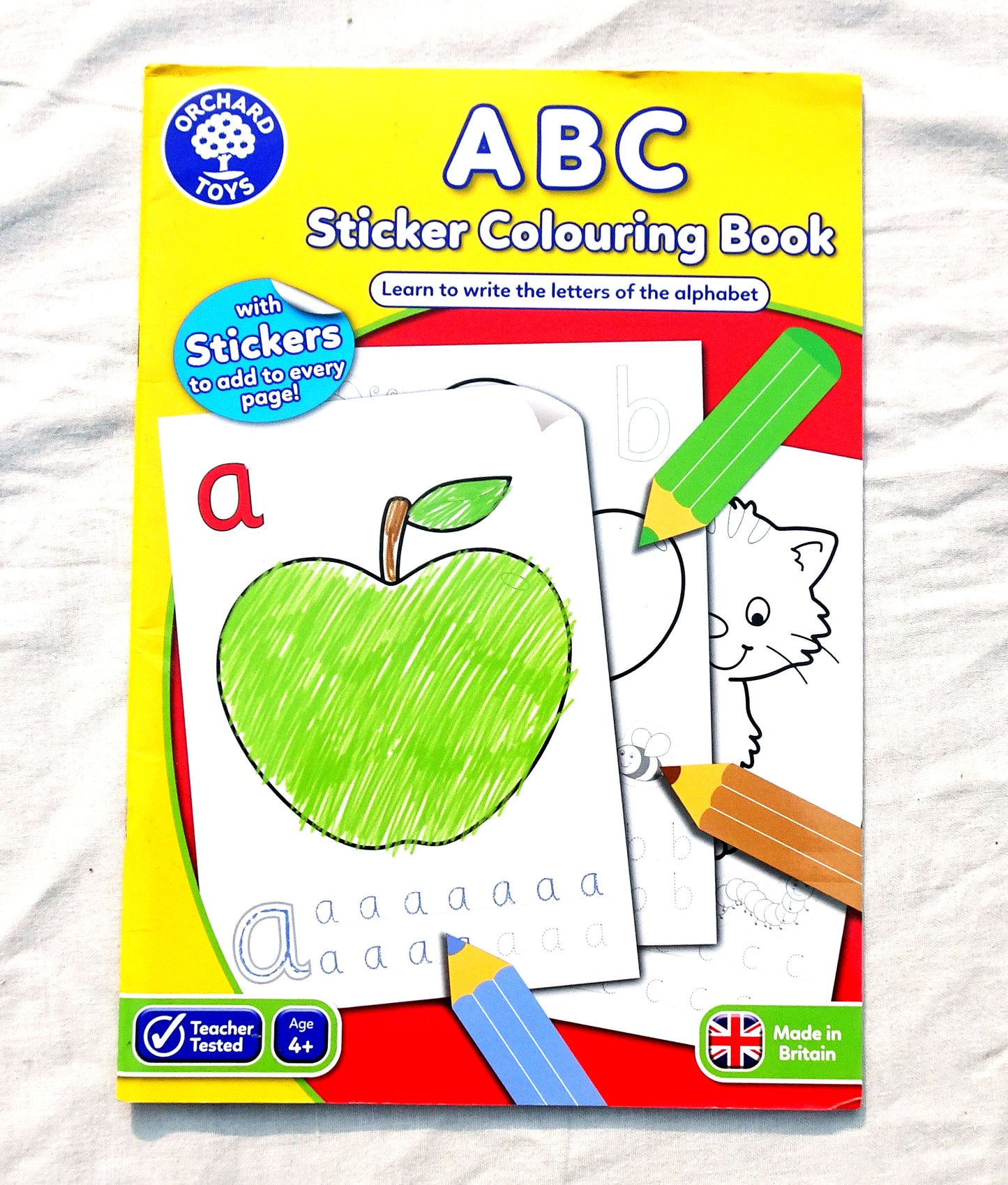 ABC Sticker colouring book