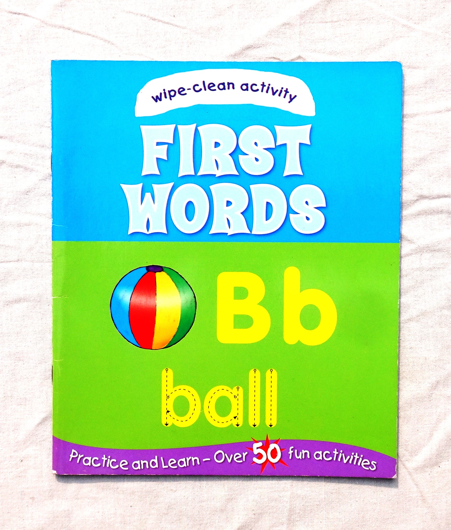 First words - Wipe and clean activity