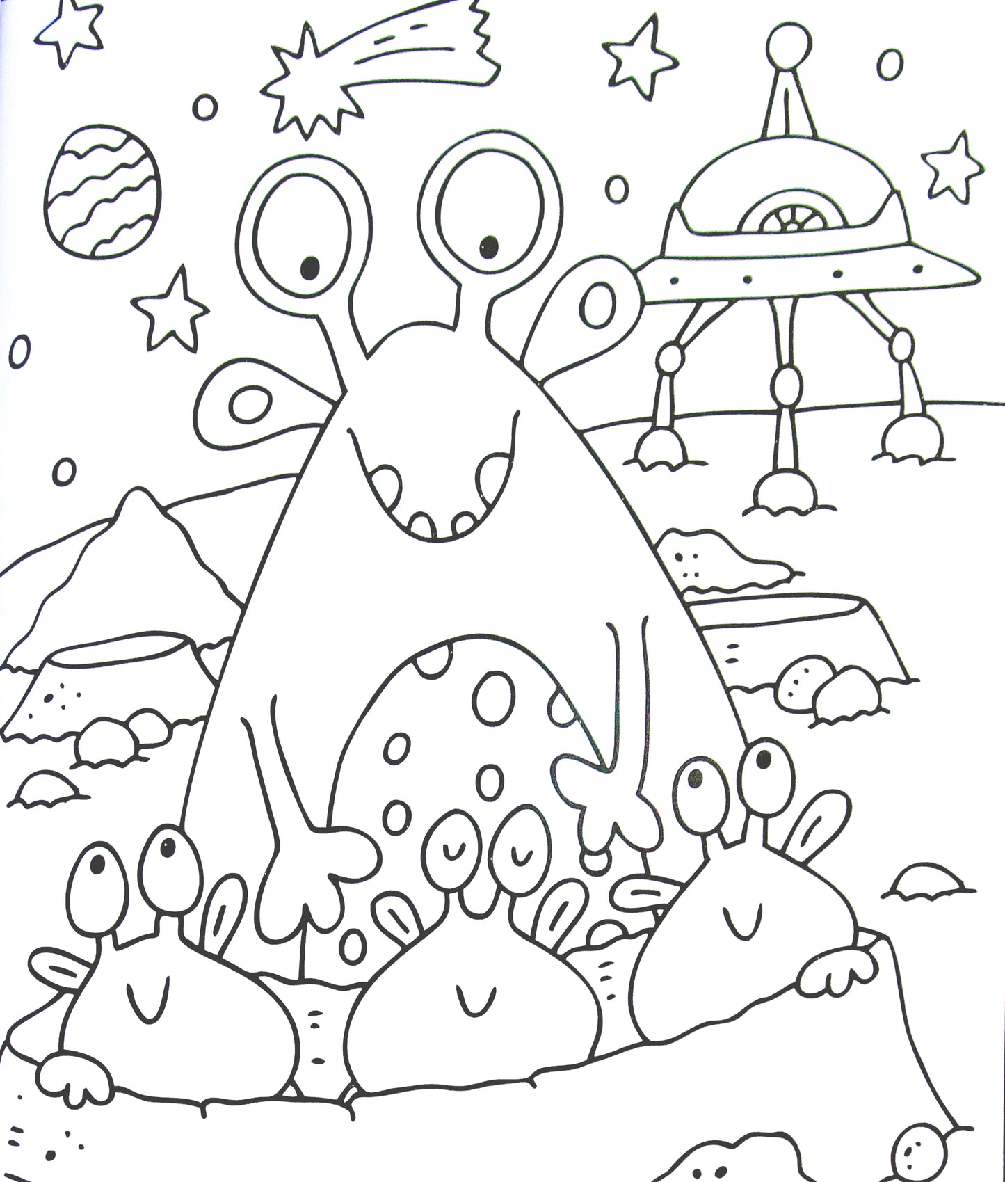 My monster and alien - colouring book